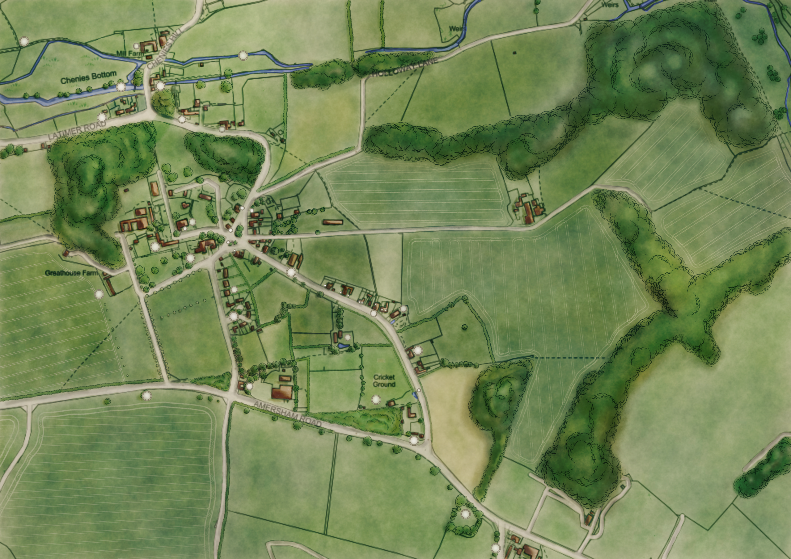 Chenies Map