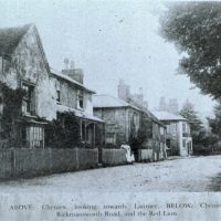 Plough Cottage and Red Lion, c1900s