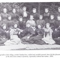 Young ladies of the village, in their Sunday best, c.1890-1900. From the collection of Rose Maling. Used with kind permission from Carolyn Birch.