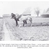 Joe Bastin of Chenies ploughs on Old House Farm, 1930s. From the collection of Rose Maling. Used with kind permission from Carolyn Birch.