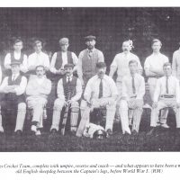 The Chenies Cricket Team, c.1900s. From the collection of Rose Maling. Used with kind permission from Carolyn Birch.